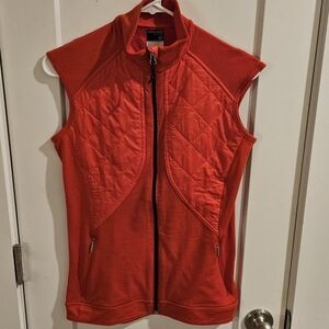 Icebreaker Merino GT Full-Zip Eclipse Vest - Orange - Size Small